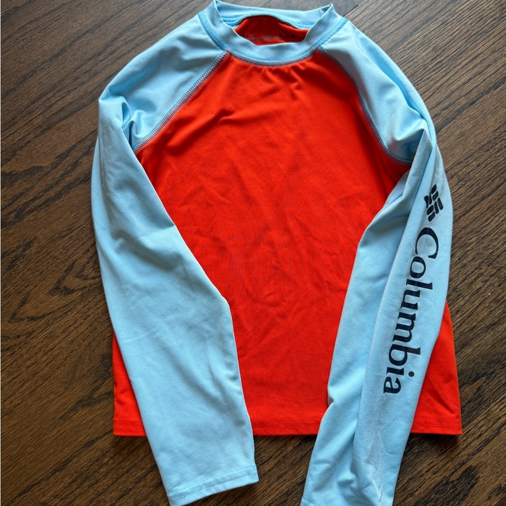 Columbia Kids Swim Shirt - Orange and Blue